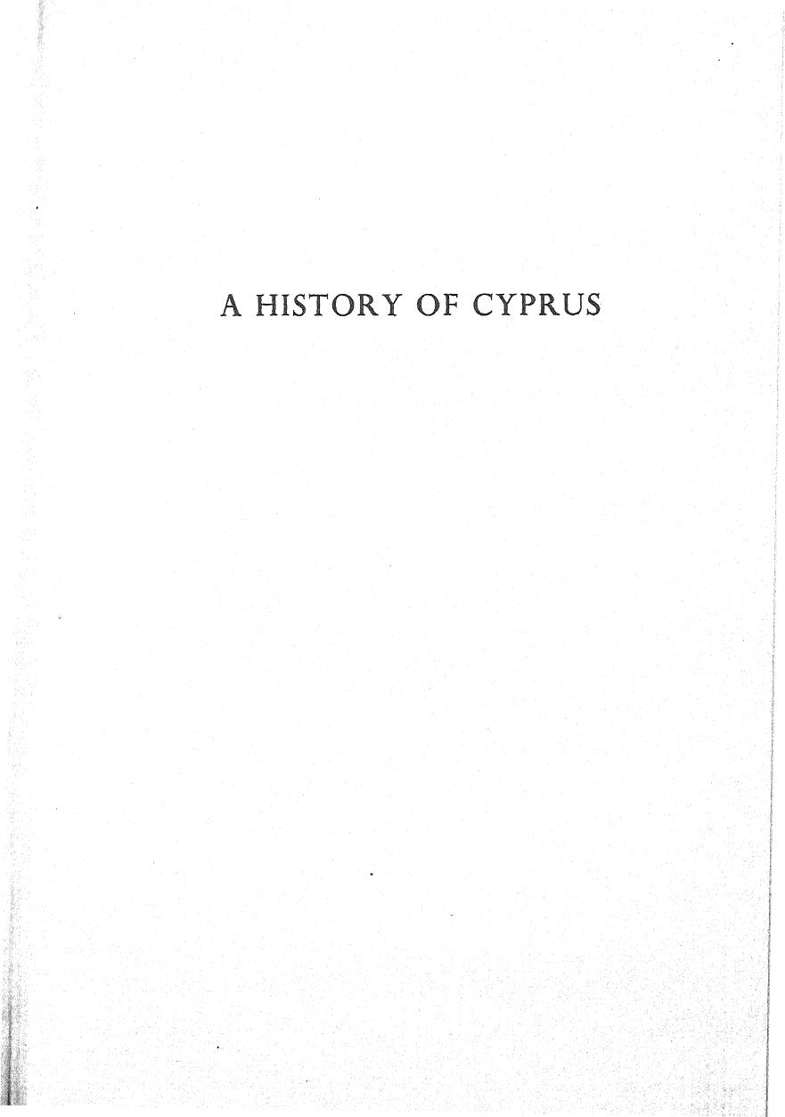 A History Of Cyprus