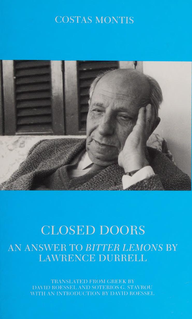 Closed doors : an answer to Bitter lemons by Lawrence Durrell
